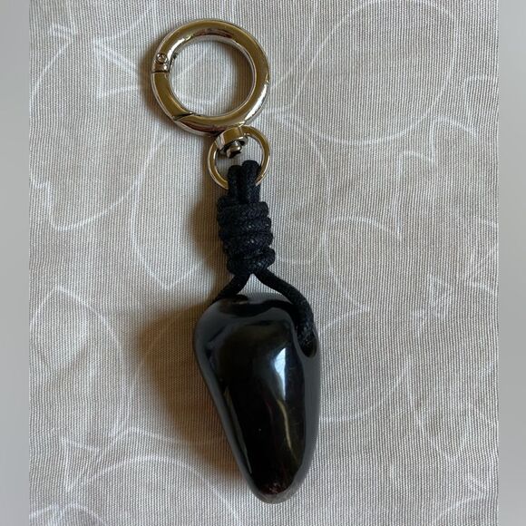NEW Eco-Friendly Key Chain Handmade South America Artisan Black Unisex - Picture 2 of 14